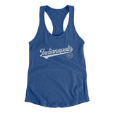 Indianapolis Vintage Script Women's Racerback Tank-Allegiant Goods Co. Vintage Sports Apparel