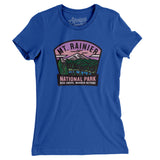 Mt. Rainier National Park Badge Women's T-Shirt-Royal-Allegiant Goods Co. Vintage Sports Apparel