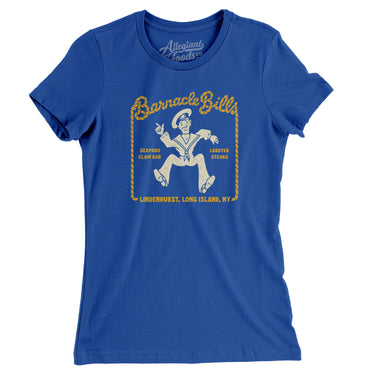 Barnacle Bills Long Island Women's T-Shirt-Royal-Allegiant Goods Co. Vintage Sports Apparel