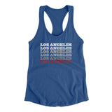 Los Angeles Repeat Women's Racerback Tank-Allegiant Goods Co. Vintage Sports Apparel