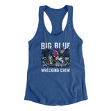 Big Blue Wrecking Crew Women's Racerback Tank-Allegiant Goods Co. Vintage Sports Apparel