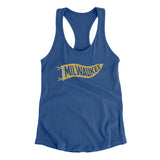 Milwaukee Pennant Women's Racerback Tank-Allegiant Goods Co. Vintage Sports Apparel