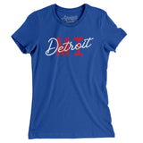 Detroit Mi Overprinted Women's T-Shirt-Allegiant Goods Co. Vintage Sports Apparel