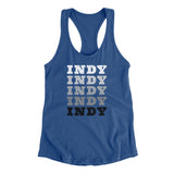 Indy Repeat Women's Racerback Tank-Allegiant Goods Co. Vintage Sports Apparel