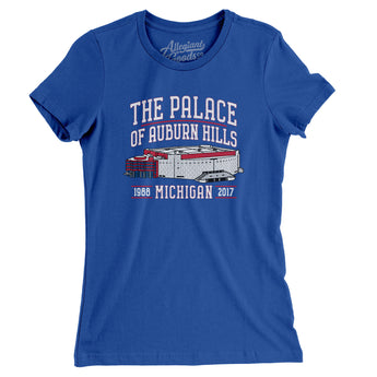 The Palace Of Auburn Hills Women's T-Shirt-Allegiant Goods Co. Vintage Sports Apparel