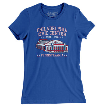 Philadelphia Civic Center Women's T-Shirt-Allegiant Goods Co. Vintage Sports Apparel