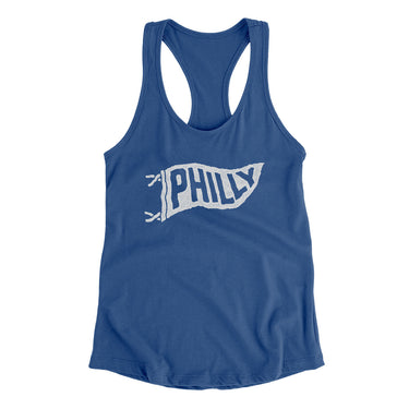Philly Pennant Women's Racerback Tank-Allegiant Goods Co. Vintage Sports Apparel