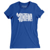 Montana State Shape Text Women's T-Shirt-Royal-Allegiant Goods Co. Vintage Sports Apparel