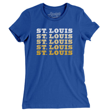 St Louis Repeat Women's T-Shirt-Allegiant Goods Co. Vintage Sports Apparel