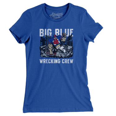 Big Blue Wrecking Crew Women's T-Shirt-Allegiant Goods Co. Vintage Sports Apparel