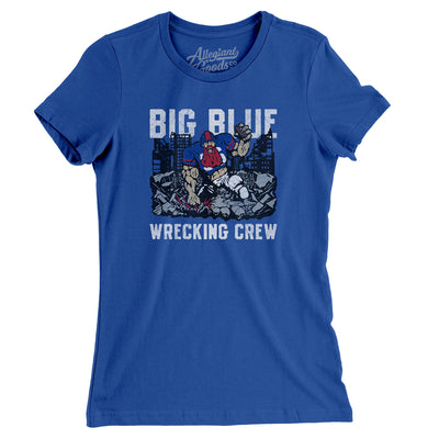 Big Blue Wrecking Crew Women's T-Shirt-Royal-Allegiant Goods Co. Vintage Sports Apparel