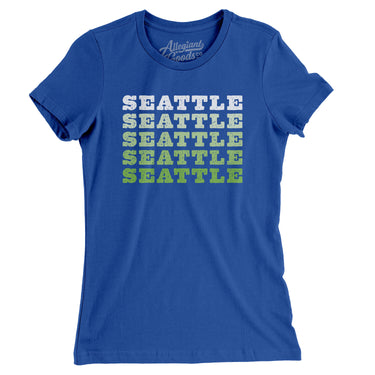 Seattle Repeat Women's T-Shirt-Allegiant Goods Co. Vintage Sports Apparel