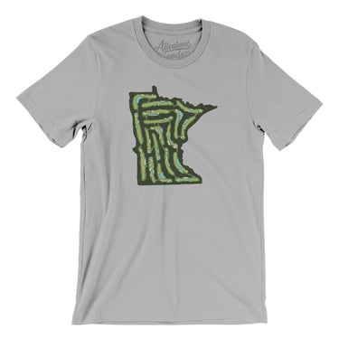 Minnesota Golf Course Men/Unisex T-Shirt-Silver-Allegiant Goods Co. Vintage Sports Apparel