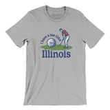I Have A Tee Time In Illinois Men/Unisex T-Shirt-Silver-Allegiant Goods Co. Vintage Sports Apparel