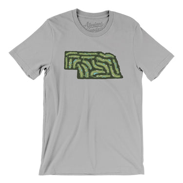 Nebraska Golf Course Men/Unisex T-Shirt-Silver-Allegiant Goods Co. Vintage Sports Apparel
