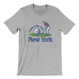 I Have A Tee Time In New York Men/Unisex T-Shirt-Silver-Allegiant Goods Co. Vintage Sports Apparel