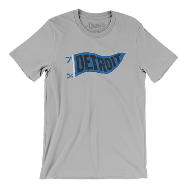 Detroit Pennant Men/Unisex T-Shirt-Allegiant Goods Co. Vintage Sports Apparel
