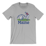 I Have A Tee Time In Maine Men/Unisex T-Shirt-Silver-Allegiant Goods Co. Vintage Sports Apparel