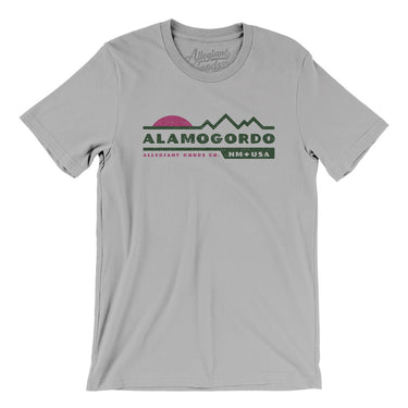 Alamogordo Mountain Sunset Men/Unisex T-Shirt-Silver-Allegiant Goods Co. Vintage Sports Apparel