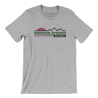 Borrego Springs Mountain Sunset Men/Unisex T-Shirt-Silver-Allegiant Goods Co. Vintage Sports Apparel