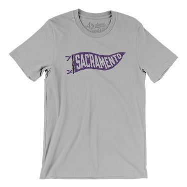 Sacramento Pennant Men/Unisex T-Shirt-Allegiant Goods Co. Vintage Sports Apparel