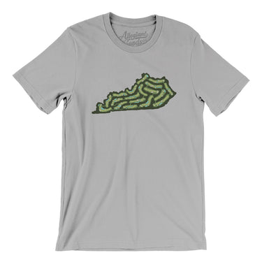 Kentucky Golf Course Men/Unisex T-Shirt-Silver-Allegiant Goods Co. Vintage Sports Apparel