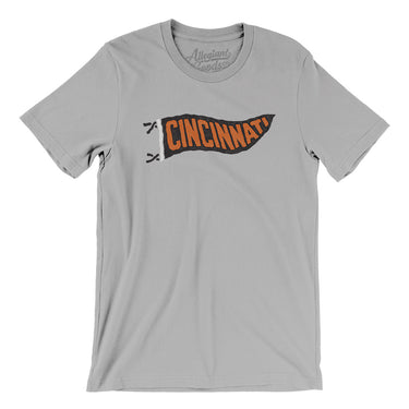 Cincinnati Pennant Men/Unisex T-Shirt-Allegiant Goods Co. Vintage Sports Apparel