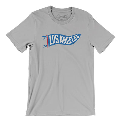 Los Angeles Pennant Men/Unisex T-Shirt-Silver-Allegiant Goods Co. Vintage Sports Apparel