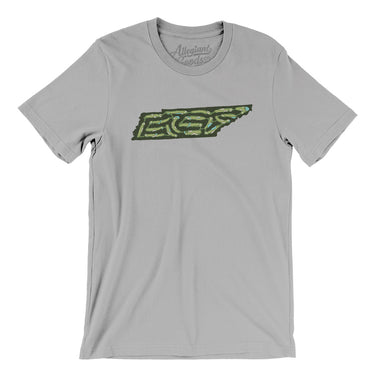 Tennessee Golf Course Map Men/Unisex T-Shirt-Silver-Allegiant Goods Co. Vintage Sports Apparel