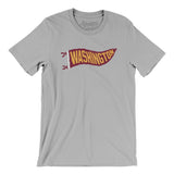 Washington Pennant Men/Unisex T-Shirt-Silver-Allegiant Goods Co. Vintage Sports Apparel