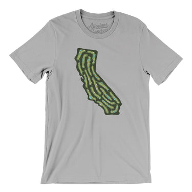 California Golf Course Men/Unisex T-Shirt-Silver-Allegiant Goods Co. Vintage Sports Apparel