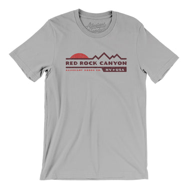 Red Rock Canyon Sunset Men/Unisex T-Shirt-Silver-Allegiant Goods Co. Vintage Sports Apparel