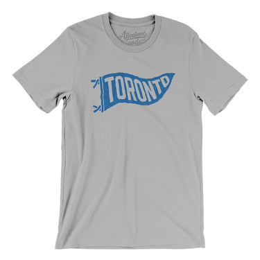 Toronto Pennant Men/Unisex T-Shirt-Silver-Allegiant Goods Co. Vintage Sports Apparel