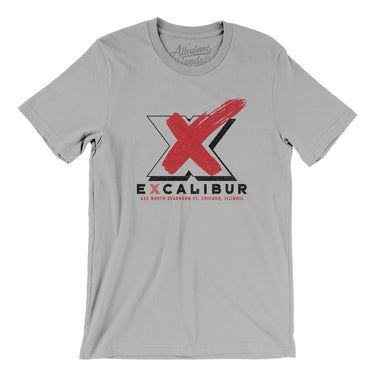 Excalibur Chicago Men/Unisex T-Shirt-Silver-Allegiant Goods Co. Vintage Sports Apparel