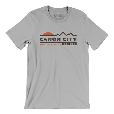 Cañon City Mountain Sunset Men/Unisex T-Shirt-Silver-Allegiant Goods Co. Vintage Sports Apparel
