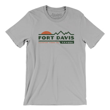 Fort Davis Mountain Sunset Men/Unisex T-Shirt-Silver-Allegiant Goods Co. Vintage Sports Apparel