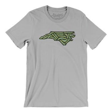North Carolina Golf Course Men/Unisex T-Shirt-Silver-Allegiant Goods Co. Vintage Sports Apparel