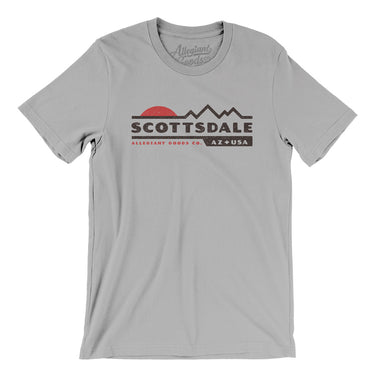 Scottsdale Mountain Sunset Men/Unisex T-Shirt-Silver-Allegiant Goods Co. Vintage Sports Apparel