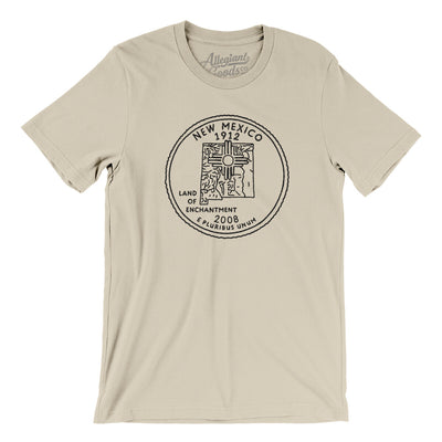 New Mexico State Quarter Men/Unisex T-Shirt-Soft Cream-Allegiant Goods Co. Vintage Sports Apparel