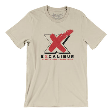 Excalibur Chicago Men/Unisex T-Shirt-Soft Cream-Allegiant Goods Co. Vintage Sports Apparel