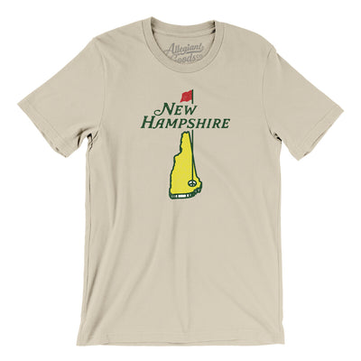 New Hampshire Golf Men/Unisex T-Shirt-Soft Cream-Allegiant Goods Co. Vintage Sports Apparel