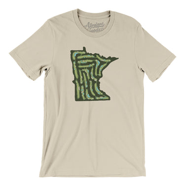 Minnesota Golf Course Men/Unisex T-Shirt-Soft Cream-Allegiant Goods Co. Vintage Sports Apparel