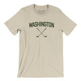 Washington Golf Men/Unisex T-Shirt-Soft Cream-Allegiant Goods Co. Vintage Sports Apparel