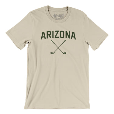 Arizona Golf Men/Unisex T-Shirt-Soft Cream-Allegiant Goods Co. Vintage Sports Apparel