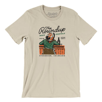 The Roundup Evergreen Colorado Men/Unisex T-Shirt-Soft Cream-Allegiant Goods Co. Vintage Sports Apparel