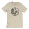 Alaska State Quarter Men/Unisex T-Shirt-Soft Cream-Allegiant Goods Co. Vintage Sports Apparel