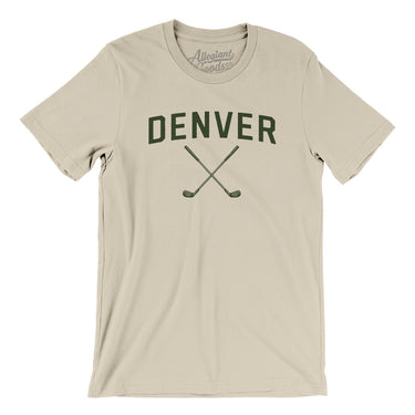 Denver Golf Men/Unisex T-Shirt-Soft Cream-Allegiant Goods Co. Vintage Sports Apparel