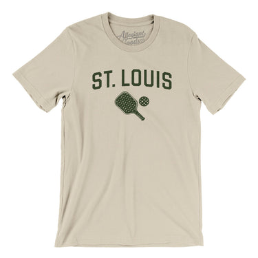 St. Louis Pickleball Men/Unisex T-Shirt-Soft Cream-Allegiant Goods Co. Vintage Sports Apparel