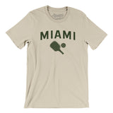 Miami Pickleball Men/Unisex T-Shirt-Soft Cream-Allegiant Goods Co. Vintage Sports Apparel