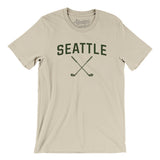 Seattle Golf Men/Unisex T-Shirt-Soft Cream-Allegiant Goods Co. Vintage Sports Apparel